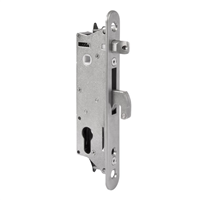 Serrure de portail à encastrer avec axe de 30 mm pour profils de 50 mm et plus - Locinox Fiftylock - Inox