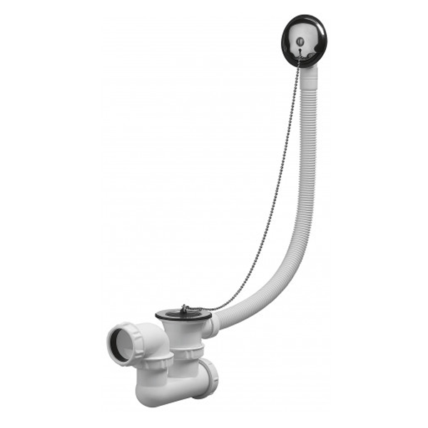 Vidage de baignoire manuel à bouchon et chainette - Noyon et Thiebault - Sortie Ø 40 mm - À visser ou coller