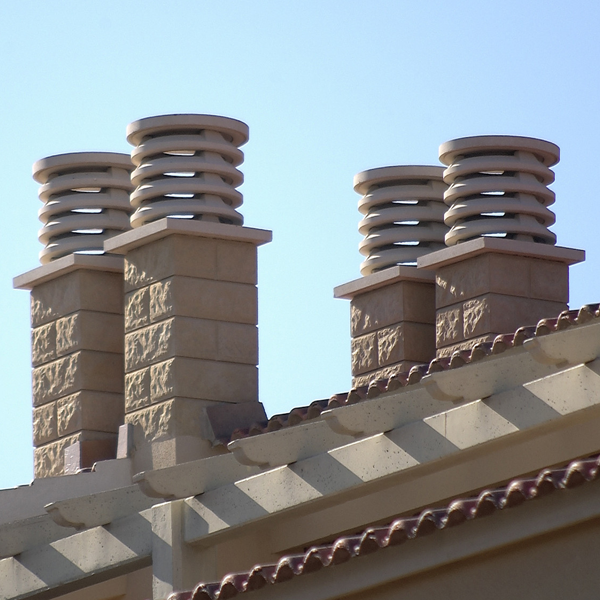 Élément de pilier bosselé en béton décoratif - Blanc - 30,0 CM x 30,0 CM x 17,0 CM