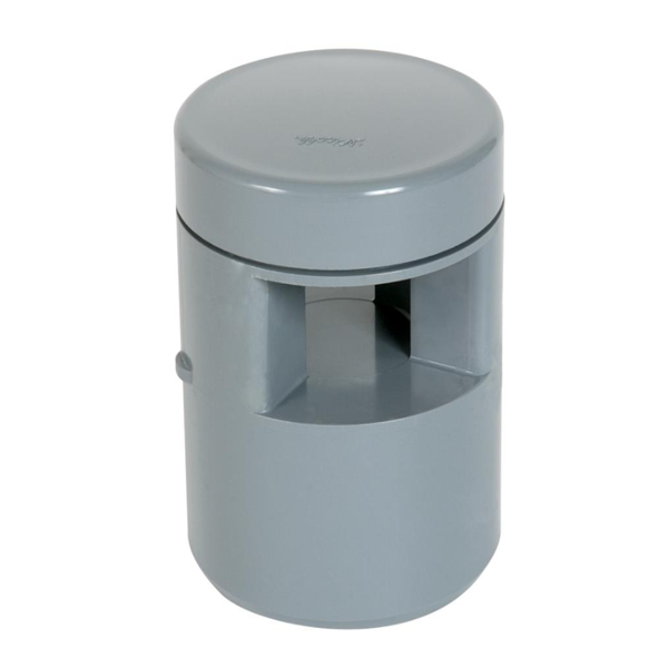 Clapet aérateur à membrane Nicoll équilibrateur de pression - Diamètre 32-40 mm - PVC - Gris