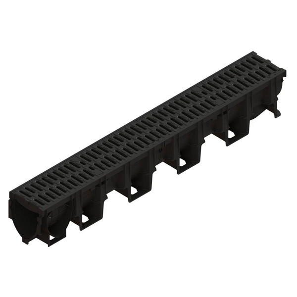 CANIVEAU PP 100MM GRILLE FONTE B125 L1M