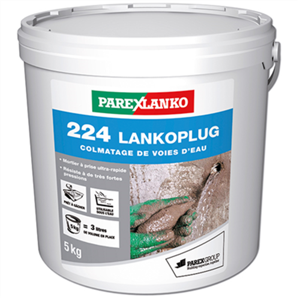 Mortier de colmatage à prise ultra-rapide de venue d'eau