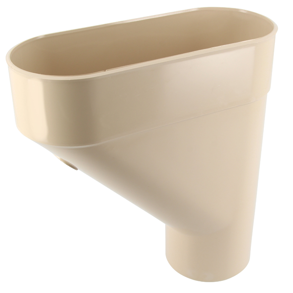 Jambonneau Nicoll JAM80S pour tube de descente de gouttière cylindrique de 80 mm - Techtan - sable