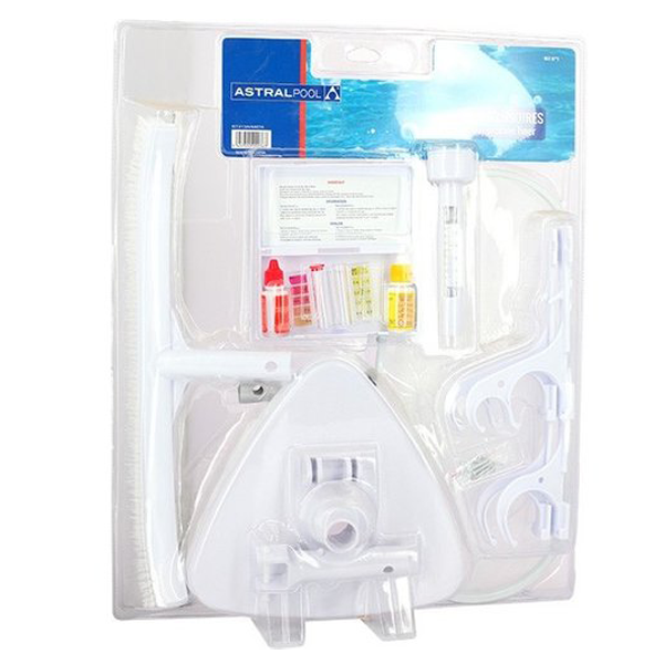 Kit d'accessoires de nettoyage pour piscine avec trousse d'analyse et thermomètre - Astralpool