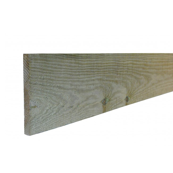 Volige brute calibrée en Pin - Traitée Classe 4 Vert -  18 x 200 mm - longueur 3,00 M