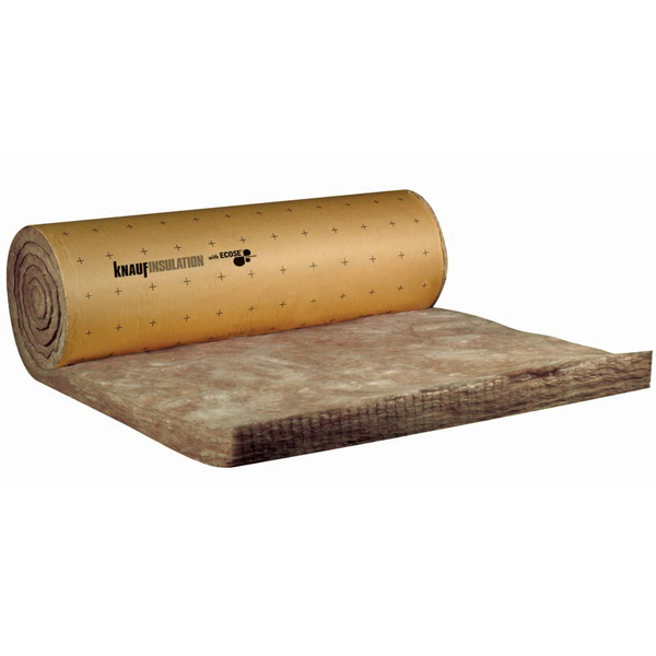 Rouleau laine de verre acoustique pour murs et combles - Acoustiplus 032 - R 3,15 m².K/W - 2,70 M x 1,20 M - ép.100 MM