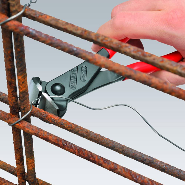 Pince coupante frontale pour torsader et couper les fils à ligaturer - Knipex - Longueur 200 mm