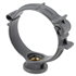Collier de fixation monobloc à visser pour canalisations PVC - polypropylène gris - insert métallique au pas de 7 x 150 - Ø50 mm Nicoll