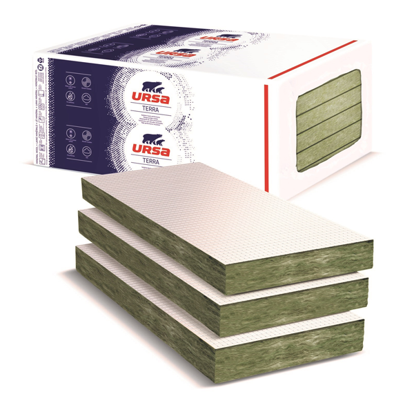 Panneau laine de verre avec pare-vapeur Alu pour isolation en sous-face de plancher - Renosoudal Alu - R 3,00 m².K/W - 1,35 M x 0,60 M - ép. 96 MM