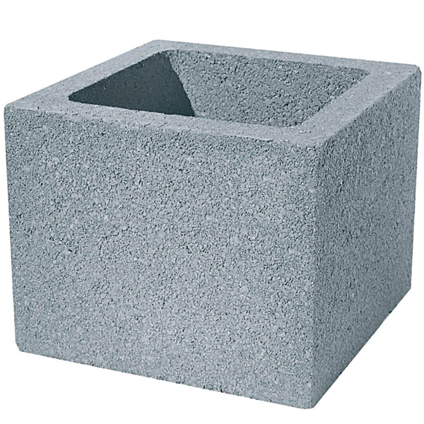 Bloc pilier en beton a enduire 27 CM x 27 CM epaisseur 19 CM