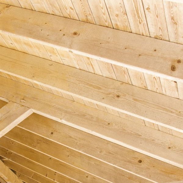 Volige mi-bois en sapin du Nord non traité - rabotée 1 face - 180 MM x 15 MM - longueur 4,50 M