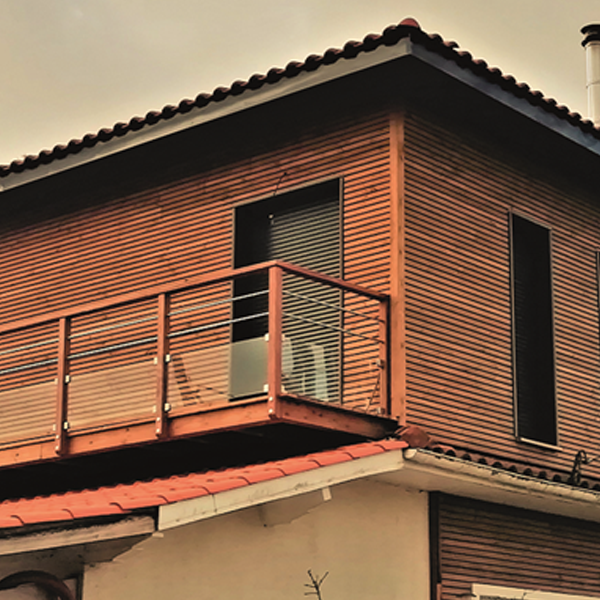 Bardage en Douglas Traité Classe 3 gris LAPLO - 44 MMx135 MM - L.4.00 M