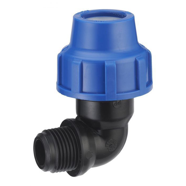 Raccord plastique coude mâle 90° polyéthylène 20/27 3/4" diamètre 25 mm - Noyon et Thiebault