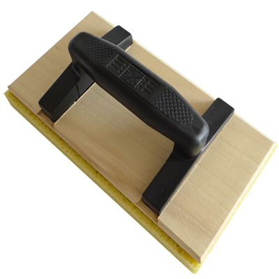 Taloche éponge sur plateau bois rectangulaire 14 x 25 cm - Mob Mondelin