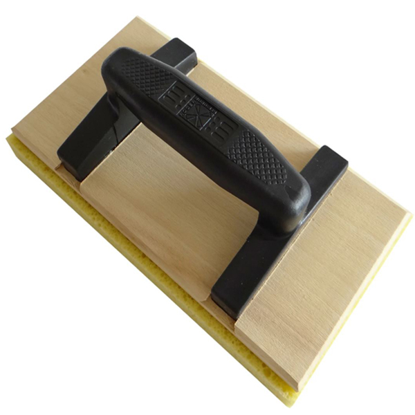 Taloche éponge sur plateau bois rectangulaire 14 x 25 cm - Mob Mondelin