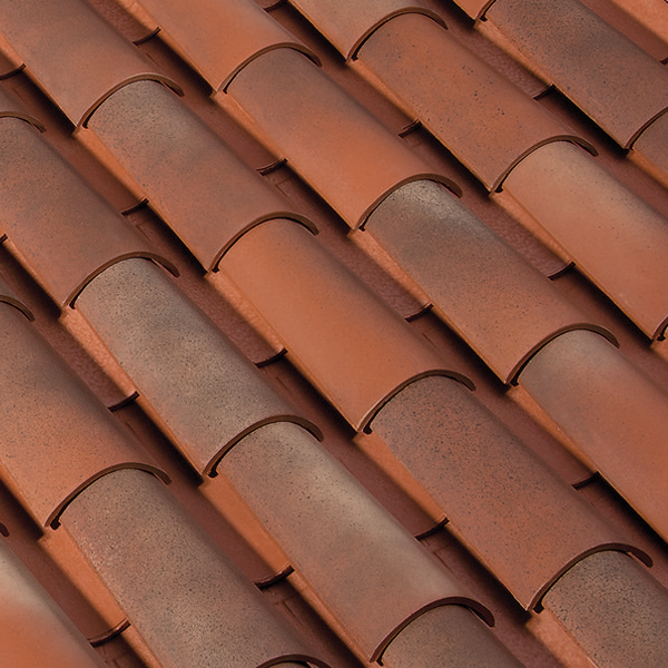 Tuile Canal Midi en couvert et/ou courant - Rouge Occitan