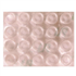 Pastille anti-bruit, anti-choc et antidérapante adhésive Ø 10 mm - Plastique transparent - Lot de 20