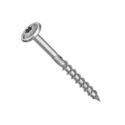 Vis bois Heco Topix Plus Acier A3K - Tête ronde 6 x 160 mm Filetage partiel T30 - Boîte de 100