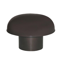CHAPEAU DE VENTILATION DIAM 80 MARRON