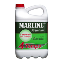 Carburant de moteur essence 4 temps Marline Premium - Alkylate - prêt à l'emploi - 5 litres