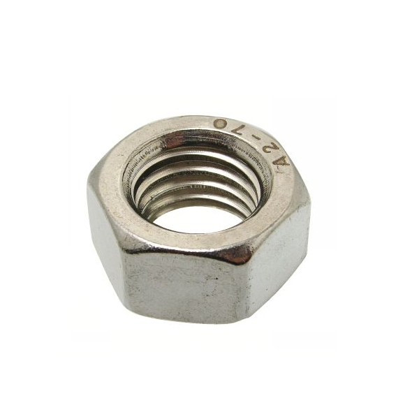 Ecrou hexagonal DIN 934 inox A2 diamètre M12 - Boîte de 100