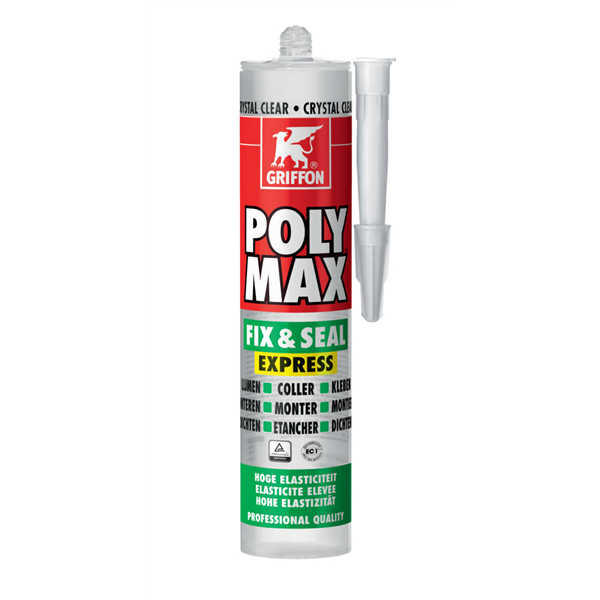 POLY MAX FIX&SEAL EXPRESS CRYSTAL - CARTOUCHE 300 G