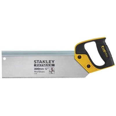 Scie à dos Stanley Fatmax à denture JetCut - 11 dents par pouce - longueur 300 mm