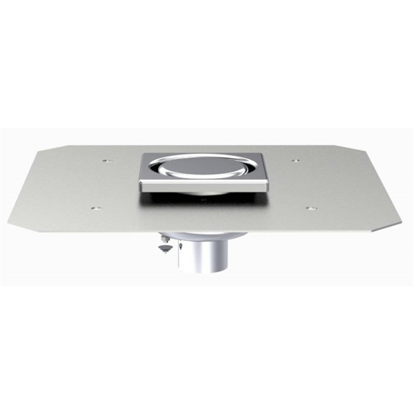 SIPHON 100X100 SORTIE VERT 40 MM PLATINE 1040FD