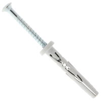 Cheville à frapper en nylon avec vis zingué tête plate - Spit Hit-M P - 8,0 MM x 90,0 MM - boîte de 50
