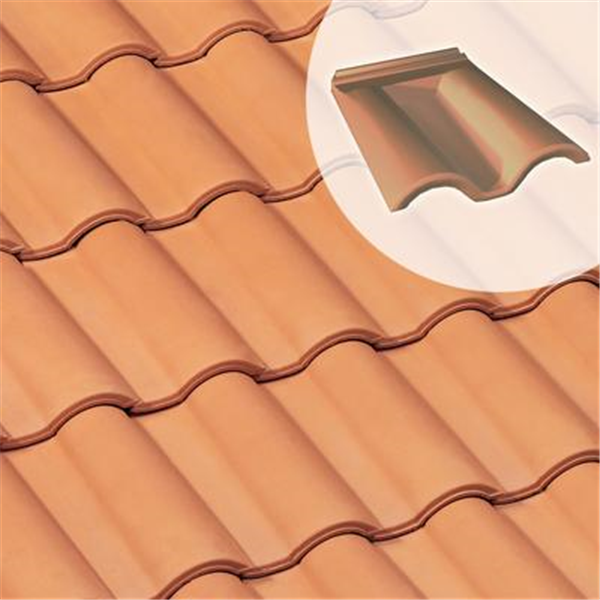 Double tuile sous faîtière Gallo Romane (GL014) - Ocre