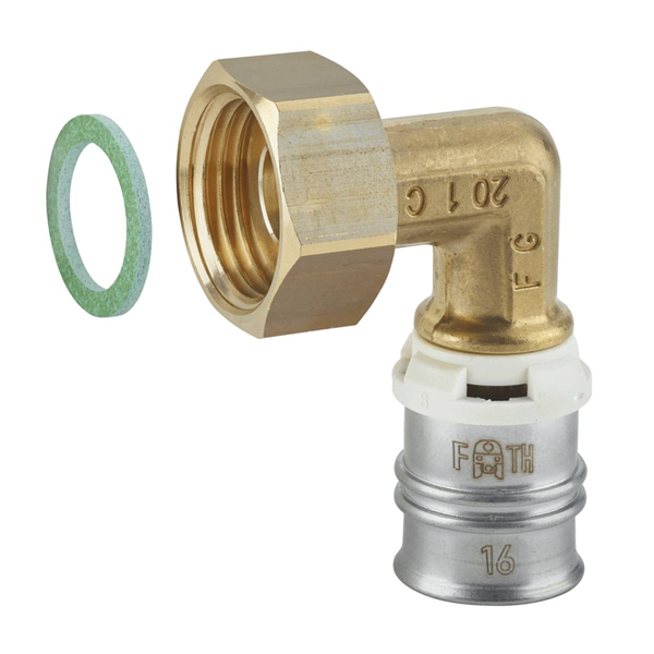 Coude écr tour 3/4"-16Laiton sans plomb Pour système multicouche XS *8291627301*