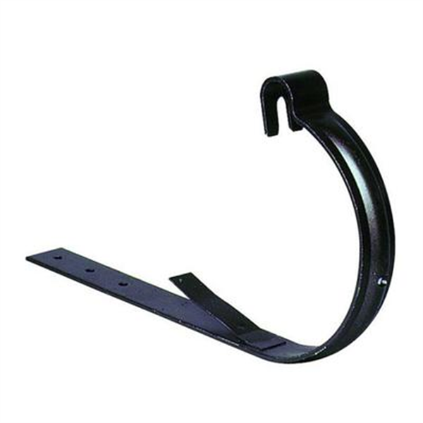 Crochet Rouen pour gouttière demi-ronde - Pose sur chevron - Développé 25 cm - Tige 25 cm