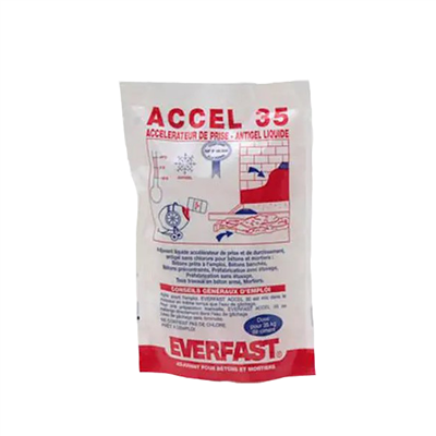 Accélérateur de prise liquide antigel pour béton et mortier - Everfast Accel - Dose de 350 ml