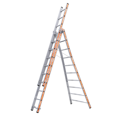 Échelle transformable 3 plans - Pronor Tubesca - Hauteur d'accès 7.71 m - Aluminium