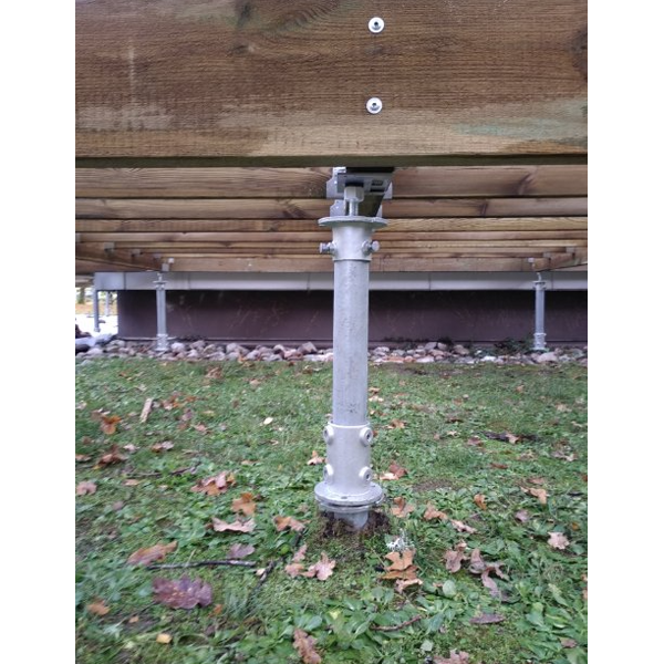 Connecteur chapeau TOP 60 pour tube diamètre 60 mm sur vis de fondation Weasyfix