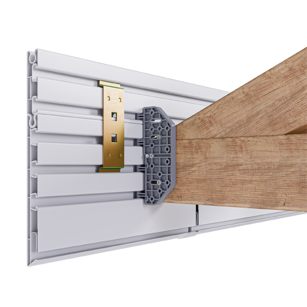 Liaison métallique HL1A pour assemblage rehausse HRC94 sur planche de rive Rivepro 160 - 180 et 200 mm
