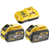 Pack de démarrage DeWalt Flexvolt 2 batteries 54V/18V 9.0Ah 1 chargeur rapide DCB118X2