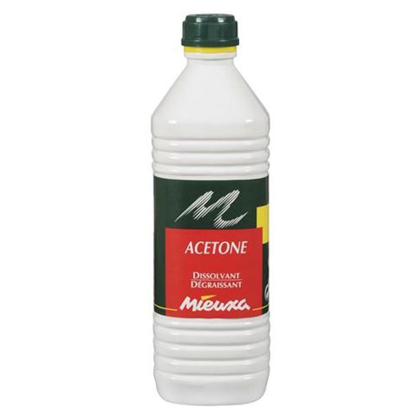 Acétone Mieuxa dissolvant dégraissant bouteille de 1 litre SPE 103002