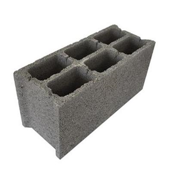 Bloc béton creux 500 x 200 x 200 mm - B60 - 3 parois 6 trous