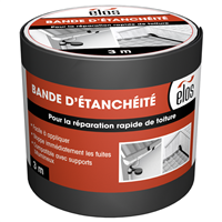 Bande d'étanchéité à l'eau autocollante bitumineuse Elos - 10 cm x 3 m - Gris