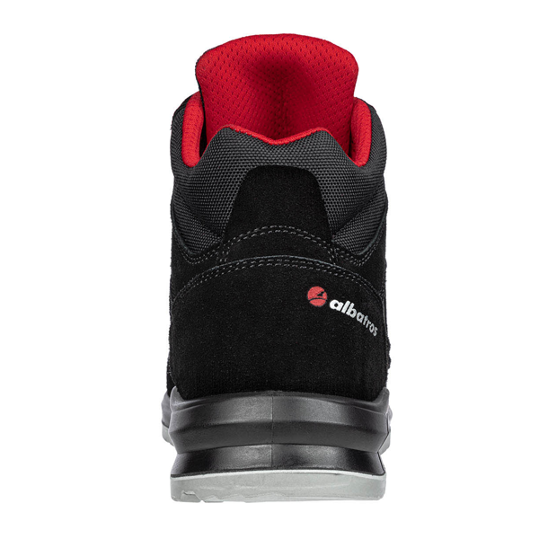 Chaussure sécurité mi-haute hommes S3 SRC Clifton Low Albatros - Noir et rouge - Taille 44