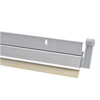 Plinthe à visser pivotante automatique en applique - Klovent 47 KV - anodisé argent - 0.93 m