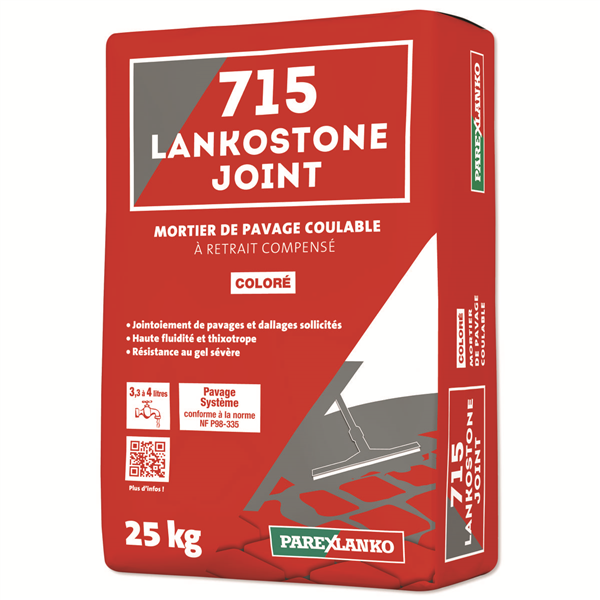 Mortier de pavage LANKOSTONE JOINT 715 - Blanc - Sac de 25 KG