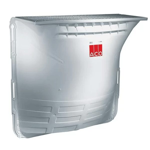 Cour anglaise en polypropylène - 1000 x 1000 x 400 mm - grille caillebotis maille 30 x 30 mm - accessible piéton