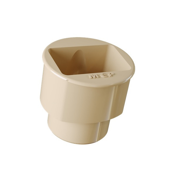 Tampon réducteur MEP TR680 pour tuyau de descente rectangulaire en aluminium 60x80 mm - PVC Sable