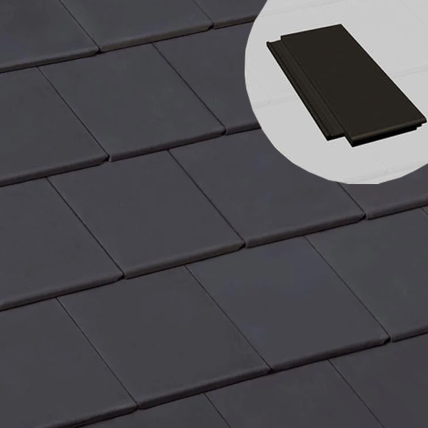 Demi-tuile béton - Innotech - Ardoise - 42 x 18.5 cm