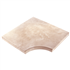 Margelle d'angle plate en béton - Espace - 50,0 CM x 50,0 CM - ép.34,00 MM - teinte Aquitaine
