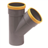 Culotte PVC assainissement SDR 34 Mâle-Femelle 45° ⌀ 125,0 mm