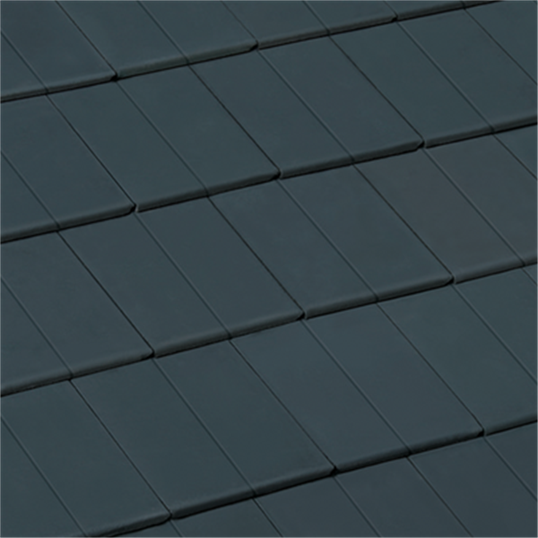 Demi-tuile béton - Nobilee - Ardoise - 42 x 18.5 cm