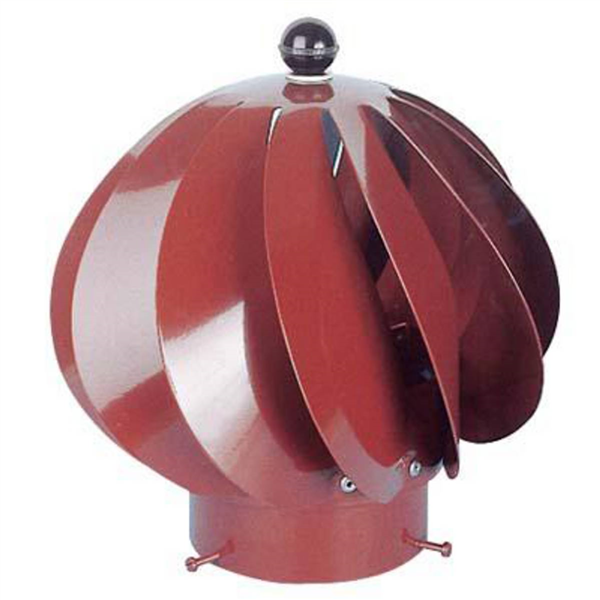 Extracteur éolien métallique Aspiromatic G100 - diamètre 100 mm - brun tuile